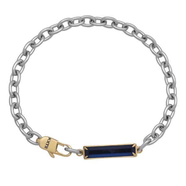 Men's unique artistic style gift rectangular gemstone bracelet - Image 5