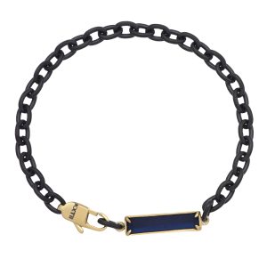 Men's unique artistic style gift rectangular gemstone bracelet